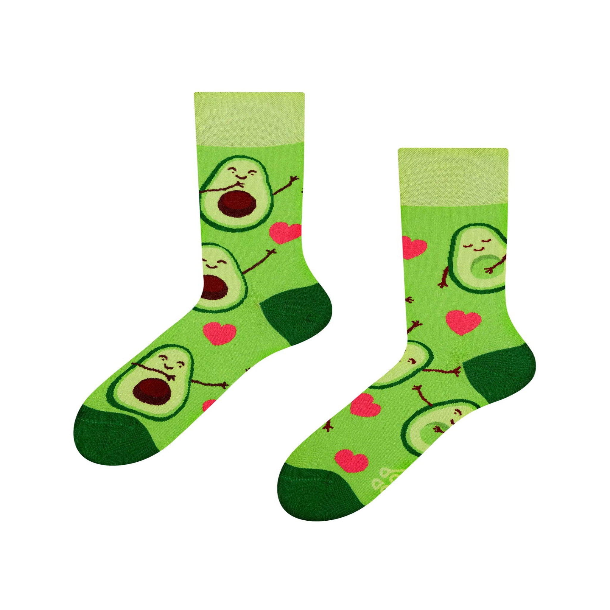 DEDOLES Chaussettes amour des avocats. Coloris disponibles : Vert