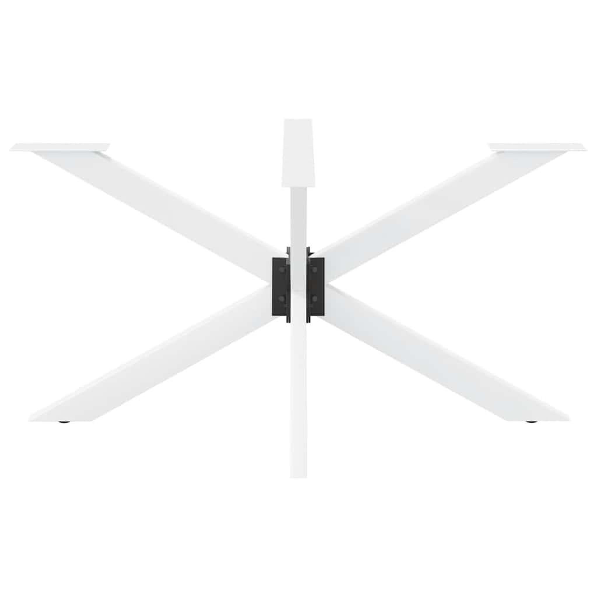 Voir la diapositive 3 : VIDAXL Pied de table a manger forme d'araignee blanc 150x78x(72-73) cm