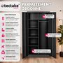 Voir la diapositive 2 : tectake Vestiaire en métal en Acier lâqué époxy noir