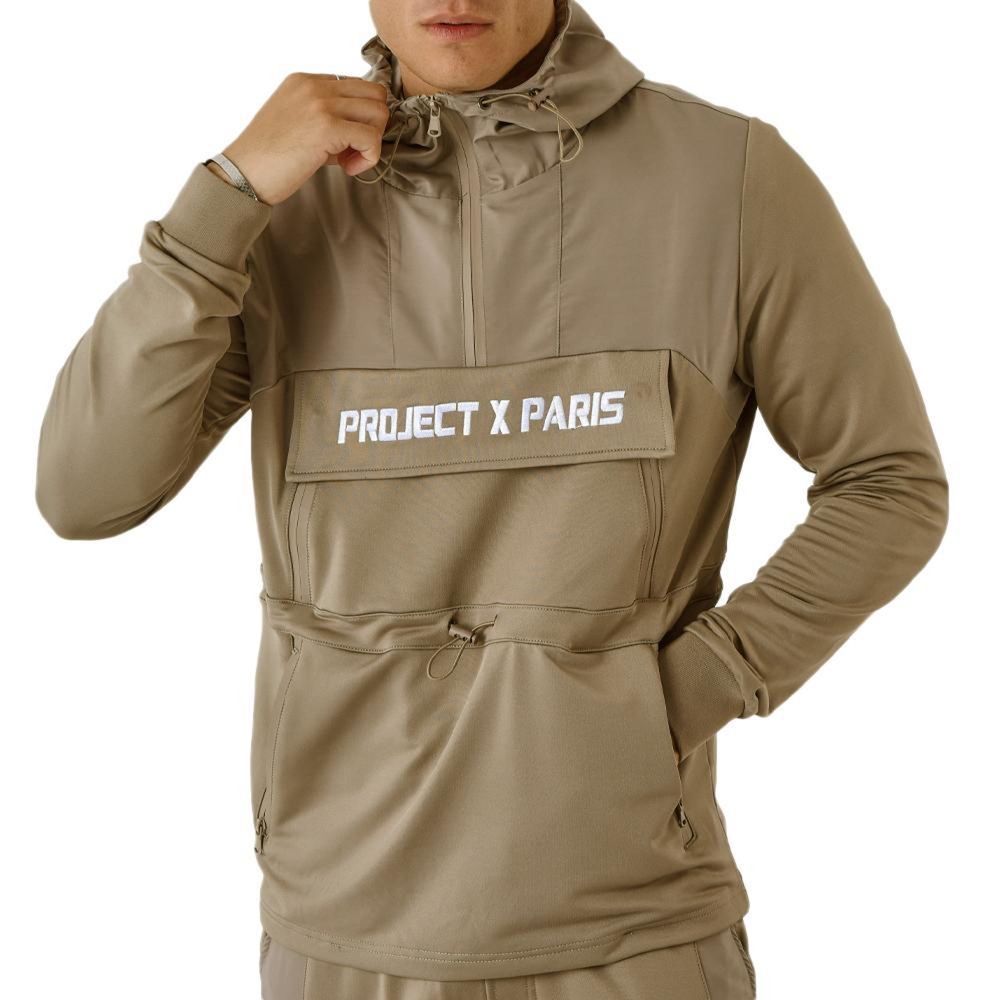 Project X Sweat à Capuche  Homme Project X Paris 2322010. Coloris disponibles : Marron