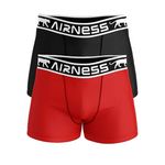 Airness X2 Boxers Noir/ Garçon Airness Airness 3/57/129. Coloris disponibles : Rouge