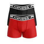 Airness X2 Boxers Noir/ Garçon Airness Airness 3/57/129. Coloris disponibles : Rouge