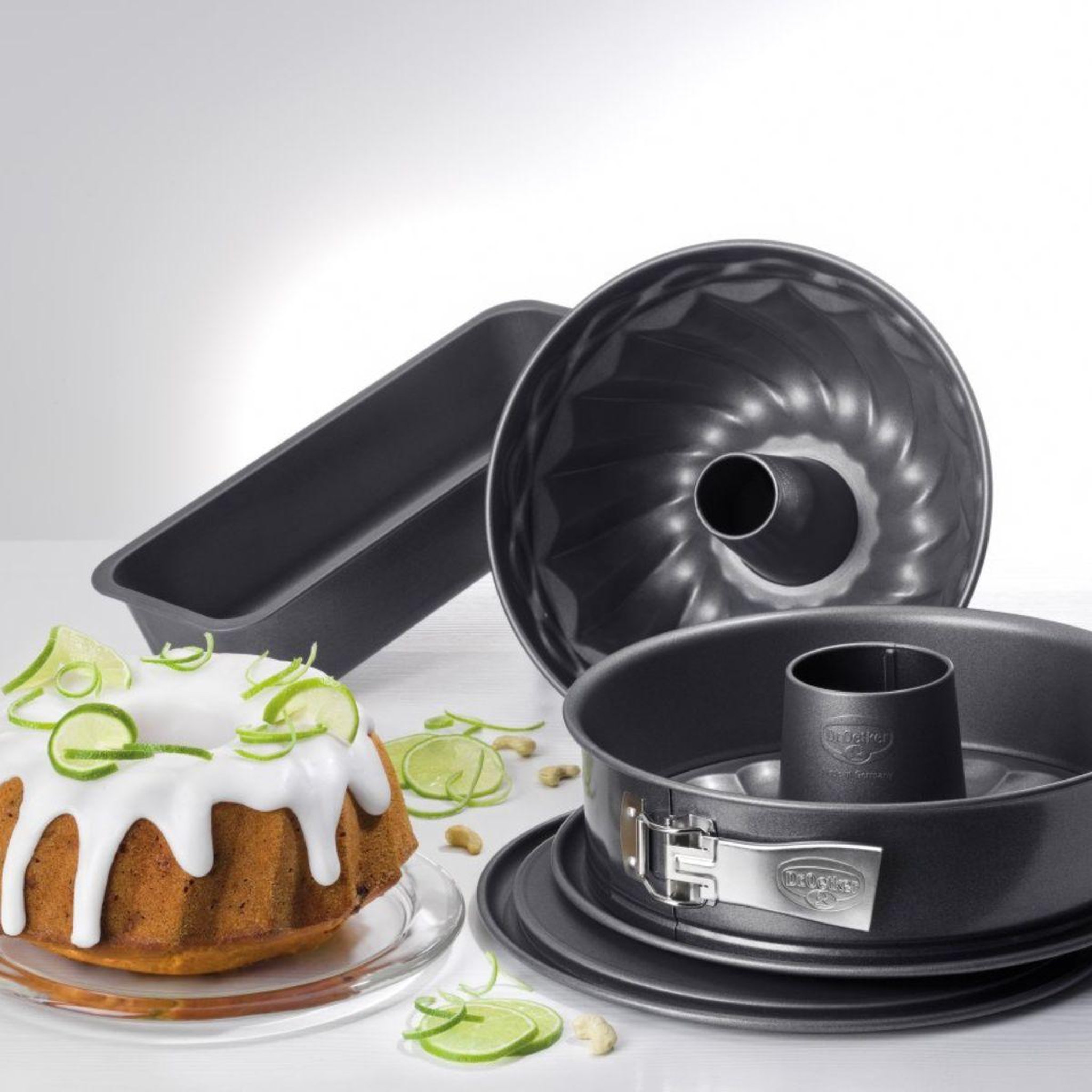 Voir la diapositive 2 : DR.OETKER Ensemble de 4 moules à gâteaux dr. Oetker back harmonie