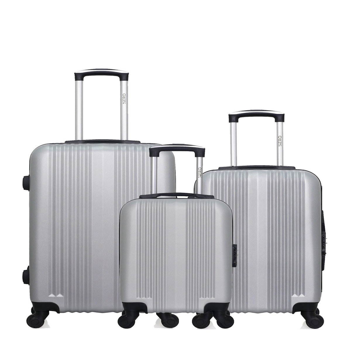 HERO HERO - Lot de 3 - Valise Weekend, valise cabine et valise cabine XXS LIPARI