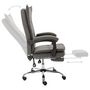 Voir la diapositive 5 : VIDAXL Chaise de bureau Gris Tissu