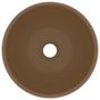 Voir la diapositive 3 : VIDAXL Lavabo rond de luxe Creme mat 40x15 cm Ceramique