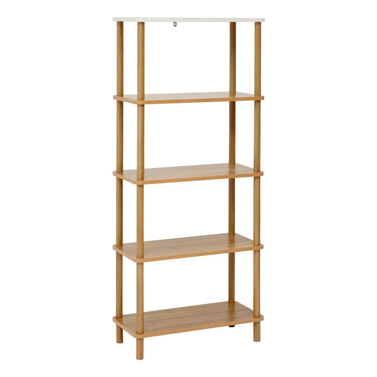 FIVE Étagère 5 Niveaux Design  Côme  141cm Marron