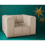 Voir la diapositive 1 : LISA DESIGN Suzano - fauteuil en tissu texturé