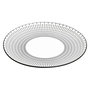 Voir la diapositive 2 : SECRET DE GOURMET Lot de 6 Assiettes Plates Porcelaine  Lunis  27cm Noir