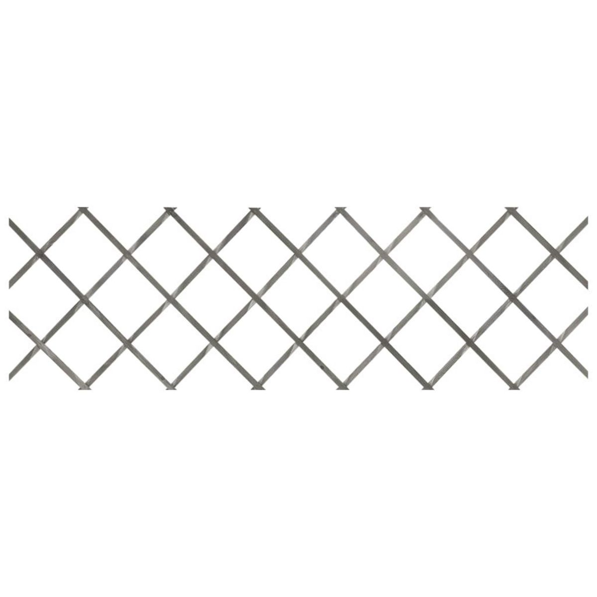 VIDAXL Cloture a treillis 5 pcs Gris Bois de sapin massif 180x60 cm