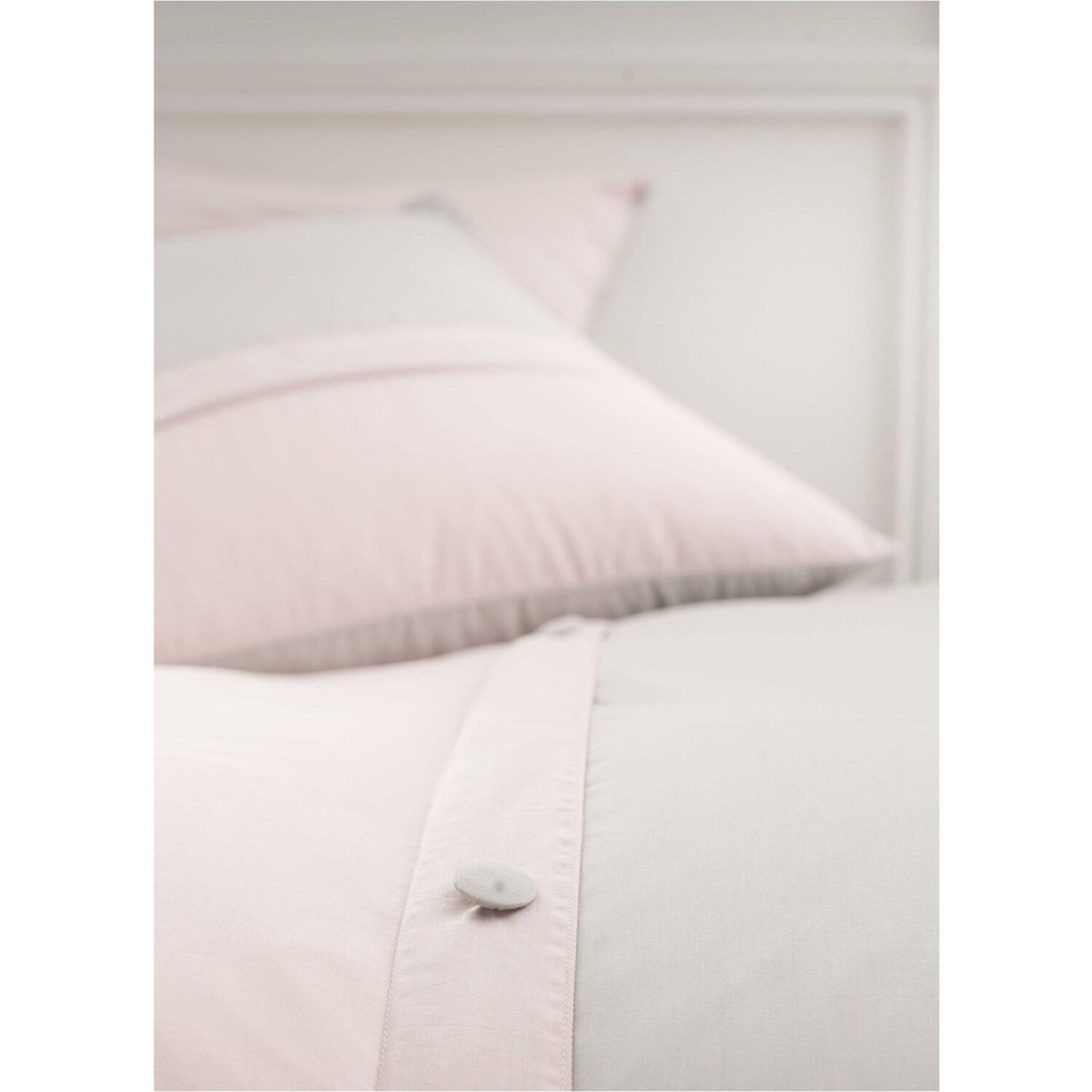 Voir la diapositive 2 : Home collection Parure de housse de couette avec taies percale