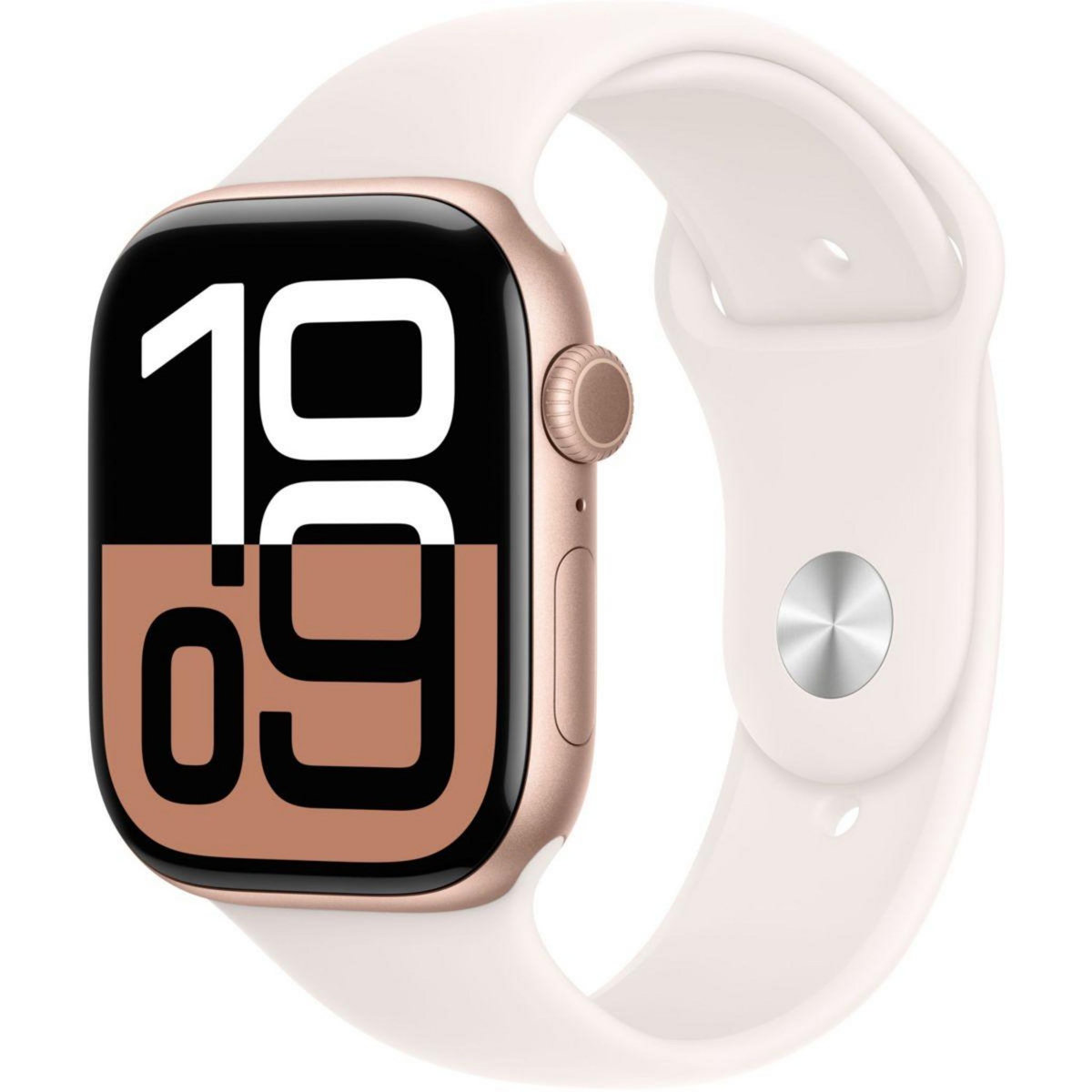 APPLE Montre connectée Serie 10 42mm Alu/Or Rose M/L