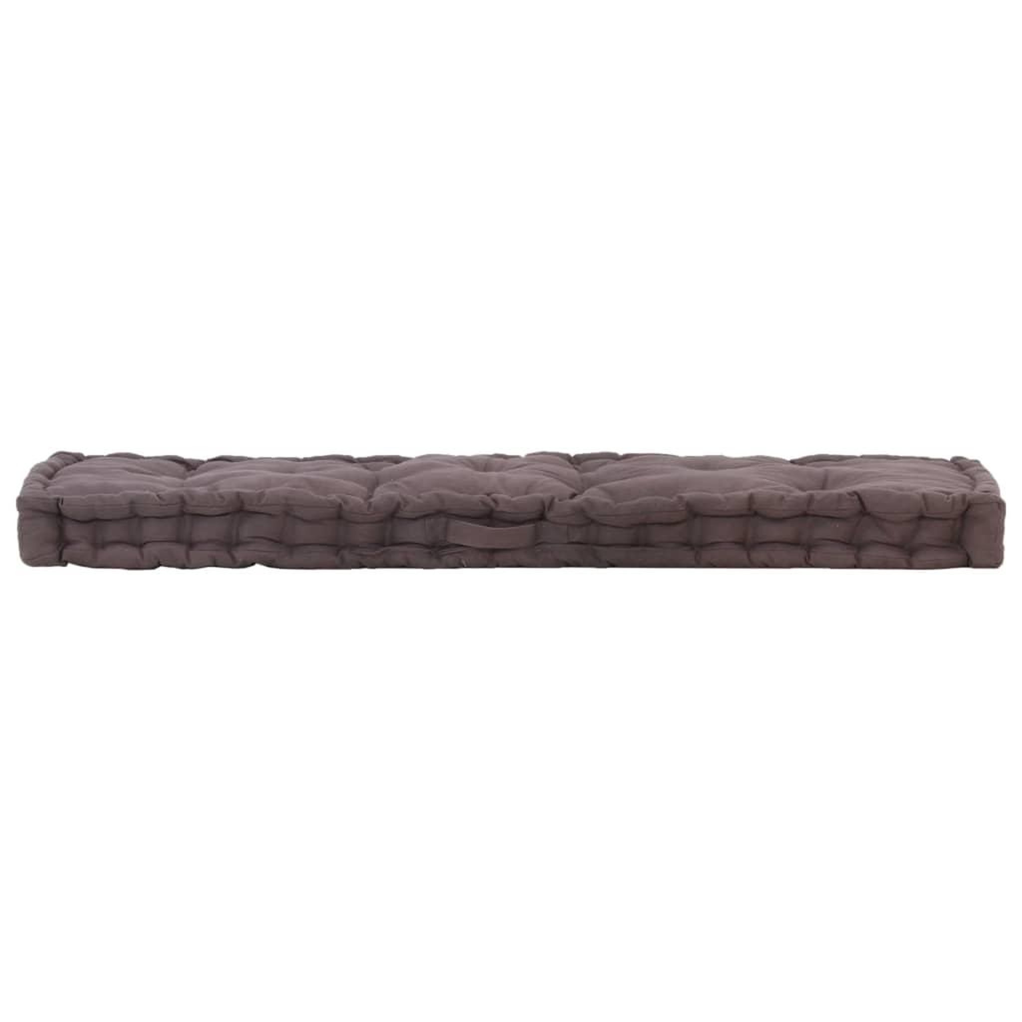 Voir la diapositive 2 : VIDAXL Coussin de plancher de palette Coton 120x40x7 cm Anthracite