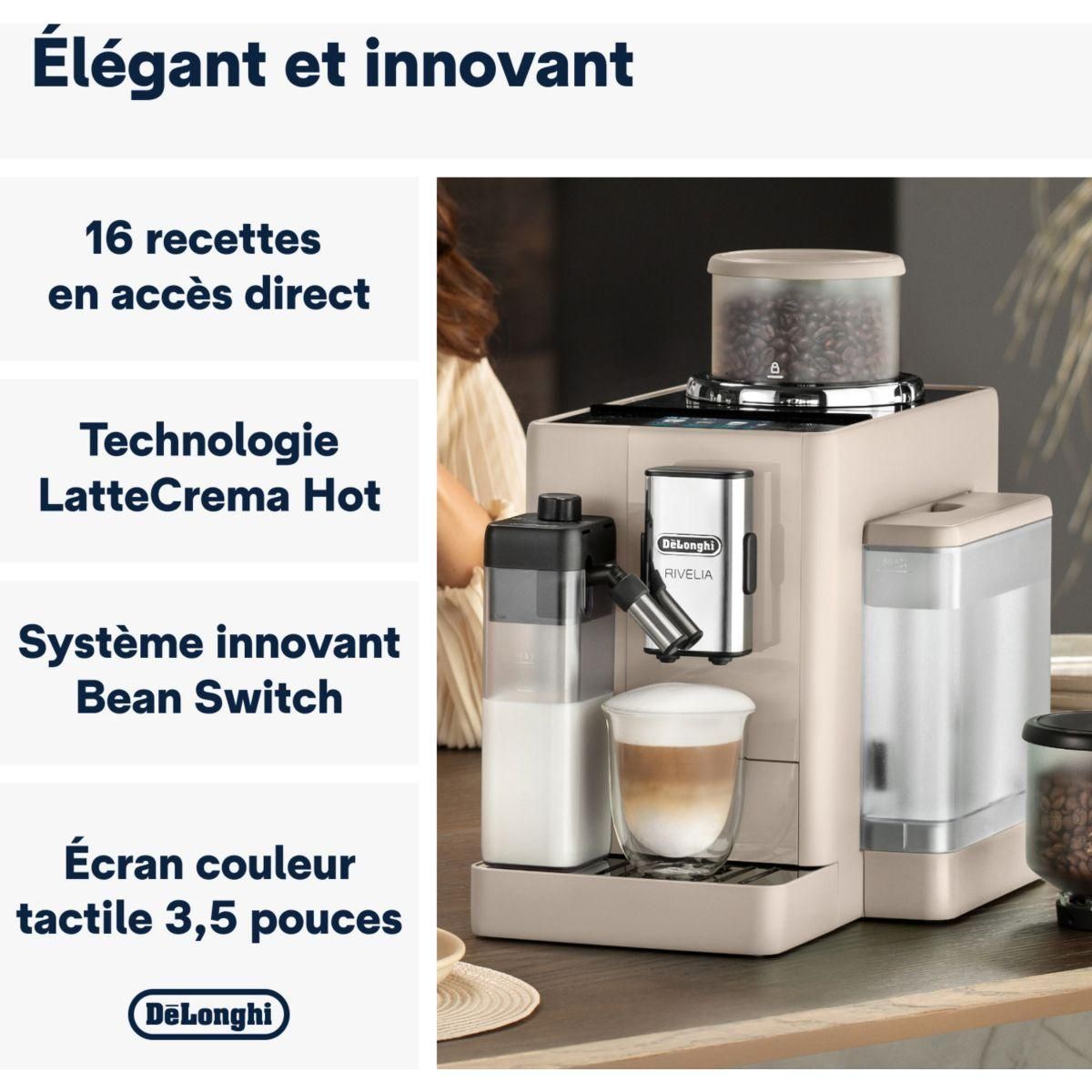 DELONGHI Expresso Broyeur rivelia latte FEB4455.BG
