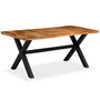 Voir la diapositive 1 : VIDAXL Table a manger Bois d'acacia massif et manguier 180x90x76 cm