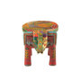Voir la diapositive 3 : Paris Prix Tabouret Éléphant en Bois  Delhi  35cm Multicolore