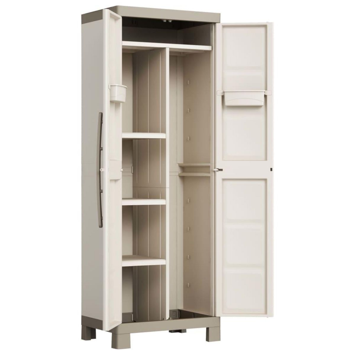 Keter Keter Armoire de rangement polyvalente Excellence Beige et taupe 182cm