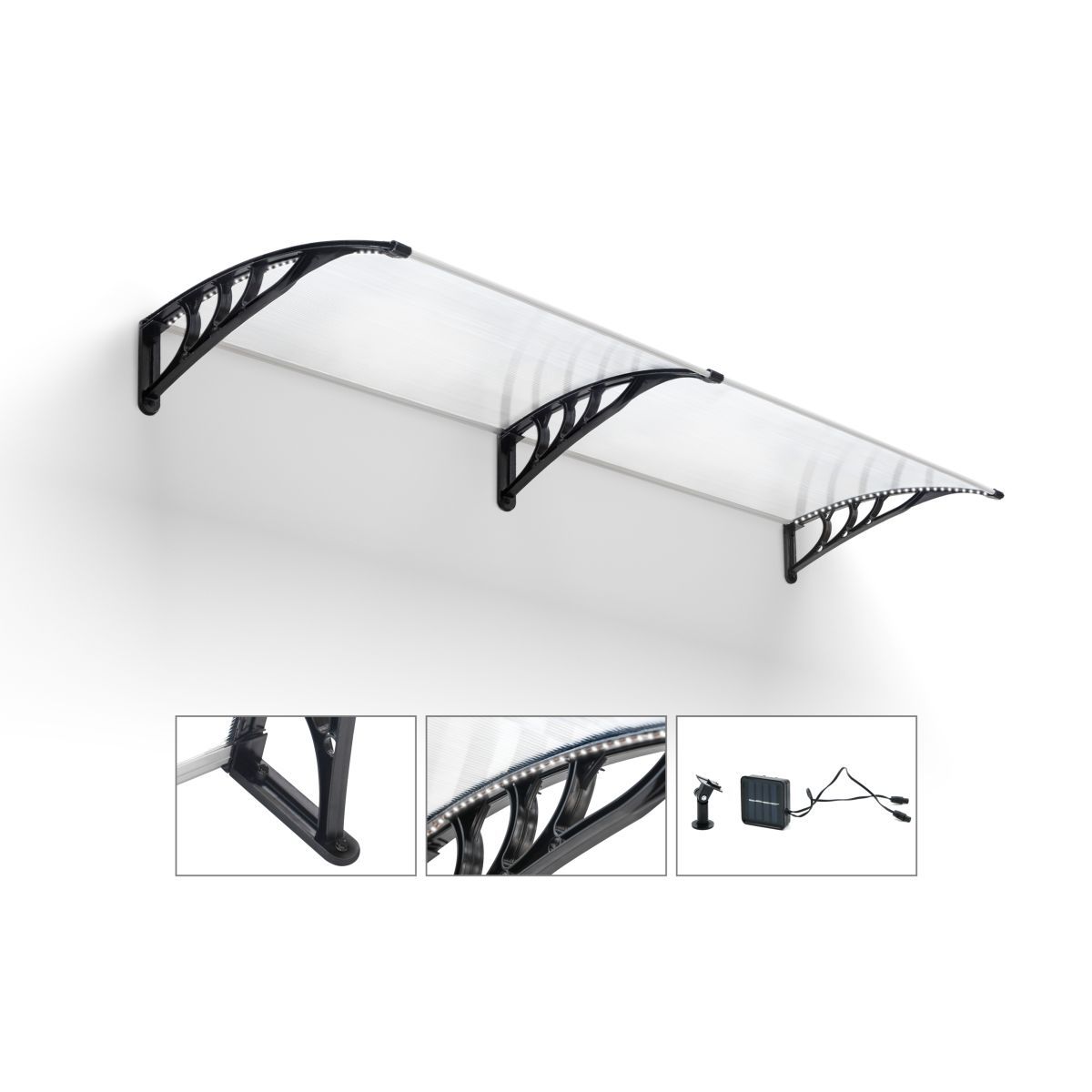 Inkazen Marquise transparente LED 80 x 240 cm