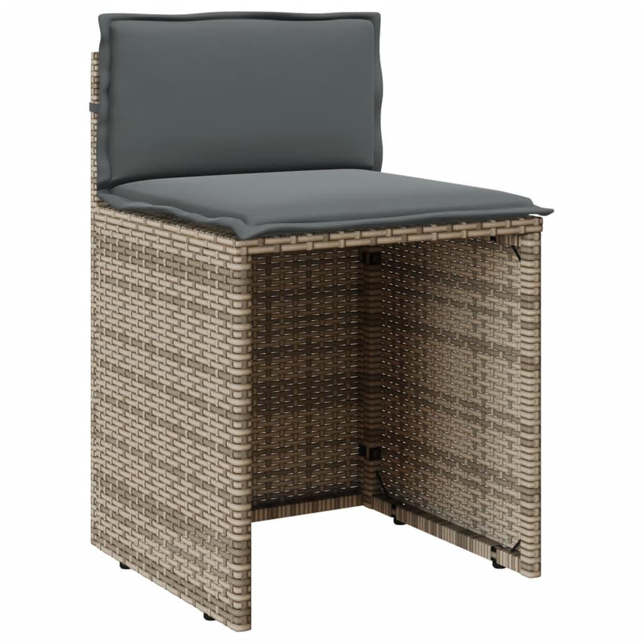 Voir la diapositive 5 : VIDAXL Ensemble de bistro 3 pcs avec coussins beige resine tressee