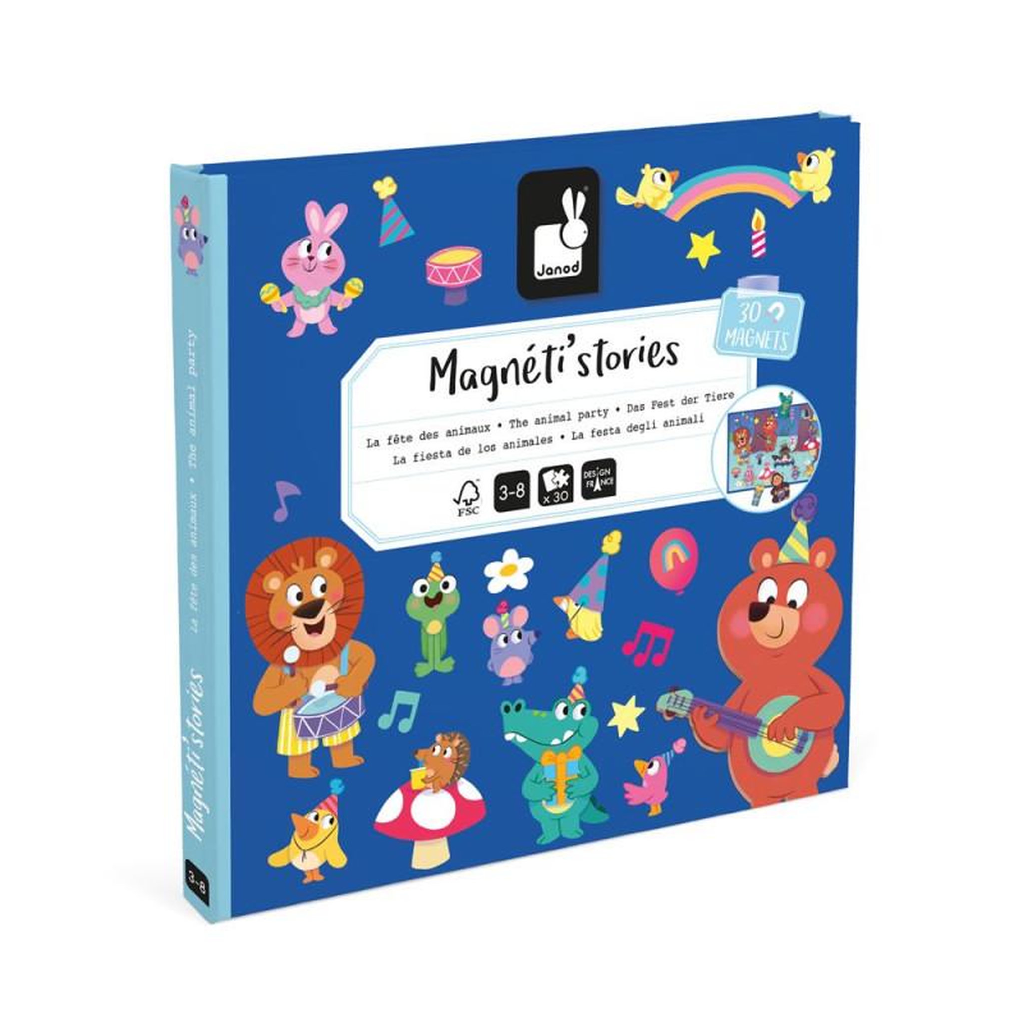 JANOD Jeu éducatif Janod Magnéti stories La Fête des Animaux
