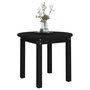 Voir la diapositive 4 : VIDAXL Table basse Noir Ø 55x45 cm Bois massif de pin