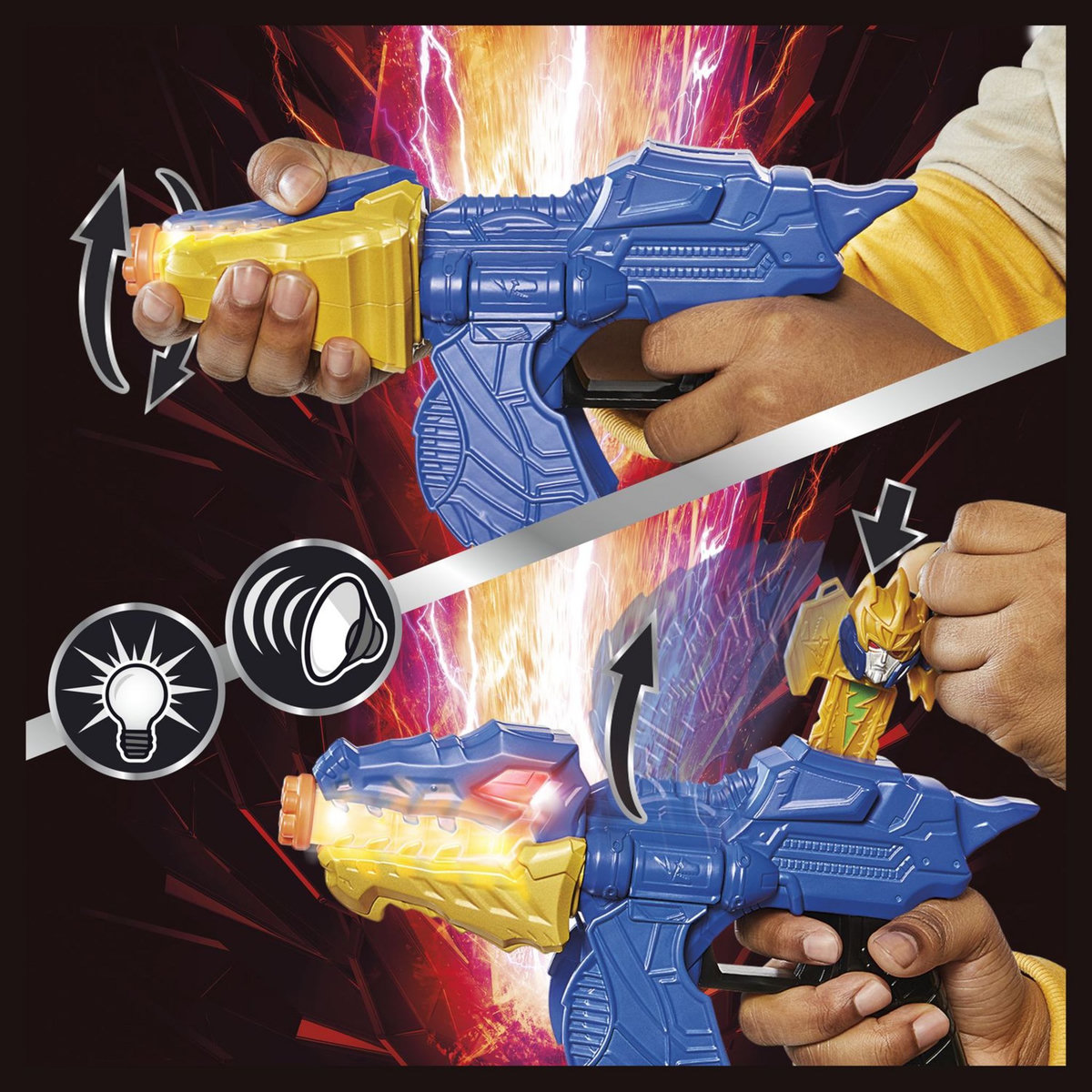 HASBRO Figurine Power Rangers Dino Fury Gold Fury Blade Blaster