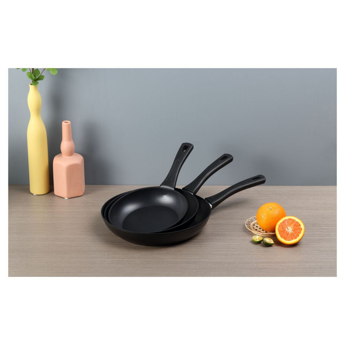 Set de 3 poêles en aluminium forgé NAPOLEON