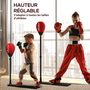 Voir la diapositive 5 : HOMCOM Punching ball autoportant hauteur réglable 70-105 cm gants pompe inclus