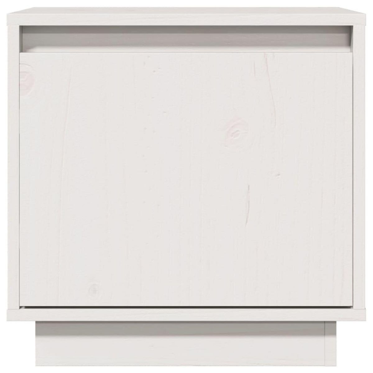 VIDAXL Table de chevet Blanc 40x30x40 cm Bois de pin solide