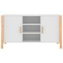 Voir la diapositive 5 : VIDAXL Buffet Blanc 107x38x60 cm Bois d'ingenierie