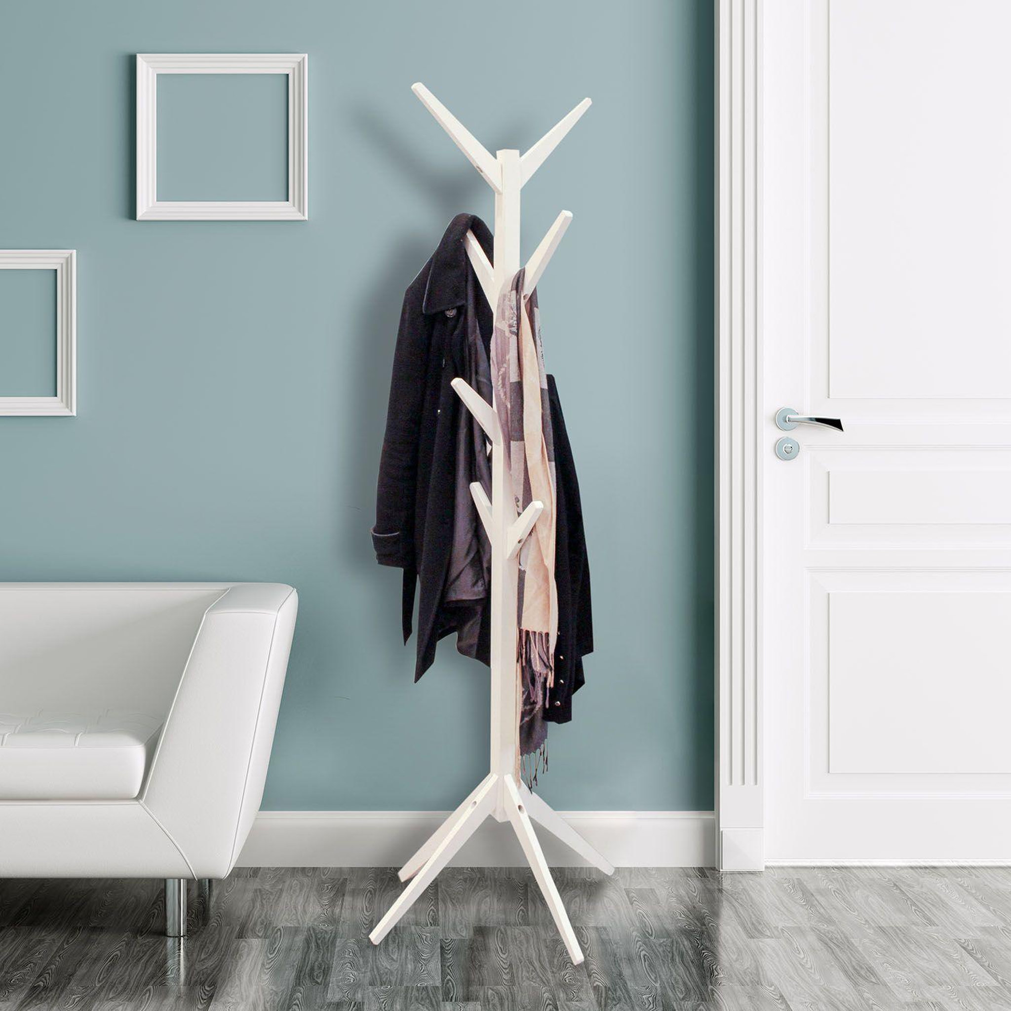 Voir la diapositive 2 : The Home Deco Factory Porte-manteau design bois Abby