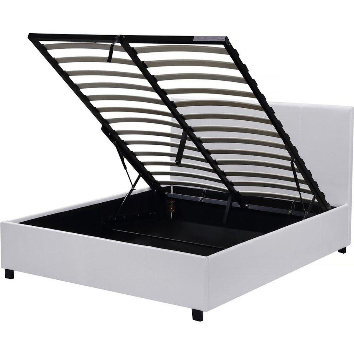 Habitat et Jardin Lit double avec coffre  Carla  - 160 x 200 cm - Blanc