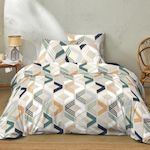 Home collection Parure housse de couette malte marine. Coloris disponibles : Gris