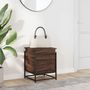 Voir la diapositive 3 : VIDAXL Boîte de rangement avec couvercle chene marron bois ingenierie