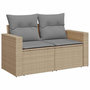 Voir la diapositive 4 : VIDAXL Salon de jardin avec coussins 6 pcs beige resine tressee
