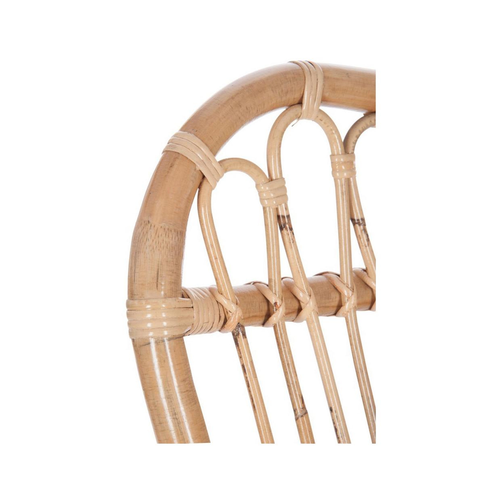 Voir la diapositive 5 : J-LINE Fauteuil à bascule en rotin  washington  112cm naturel