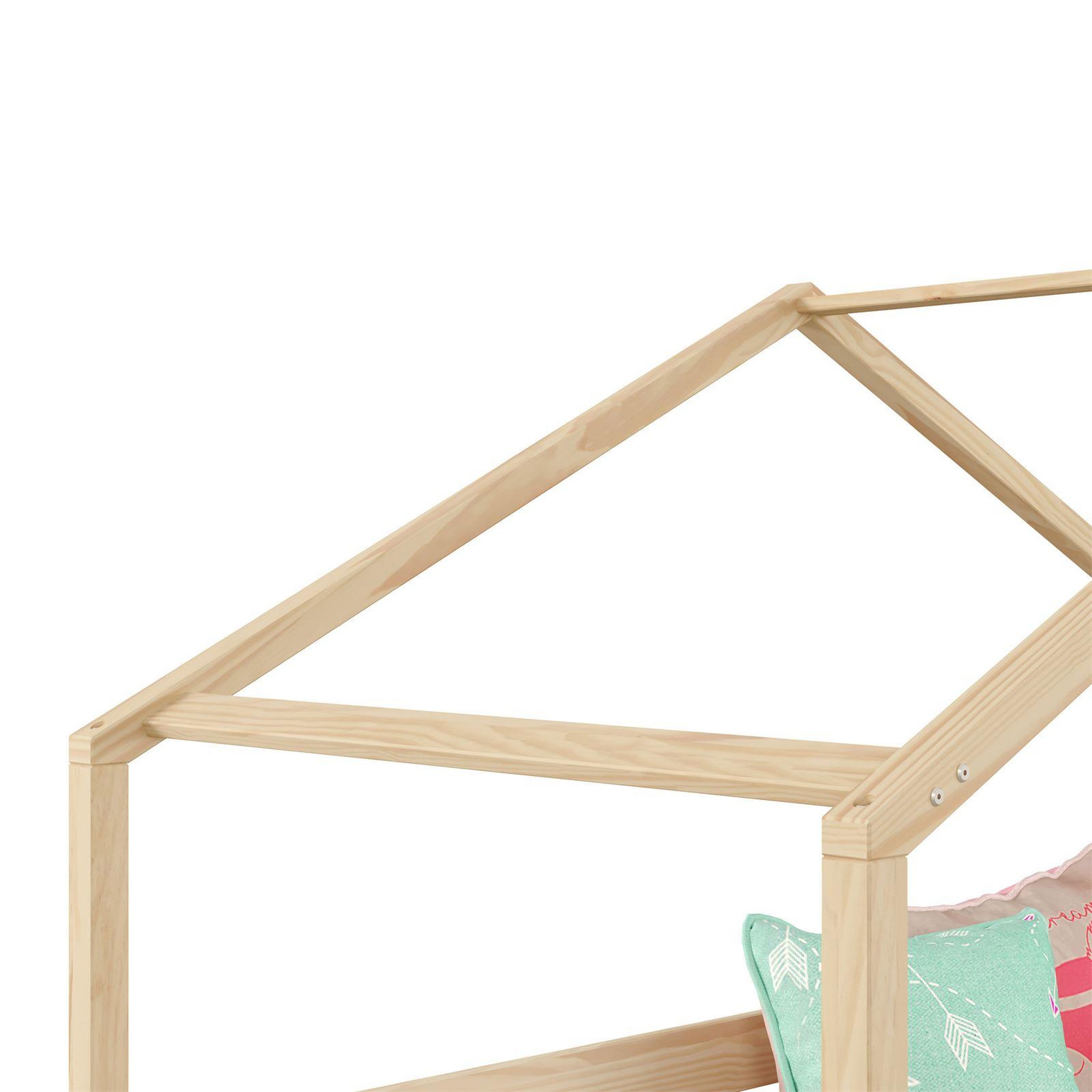 Voir la diapositive 4 : IDIMEX Lit cabane RENA 90 x 190 cm, en pin massif