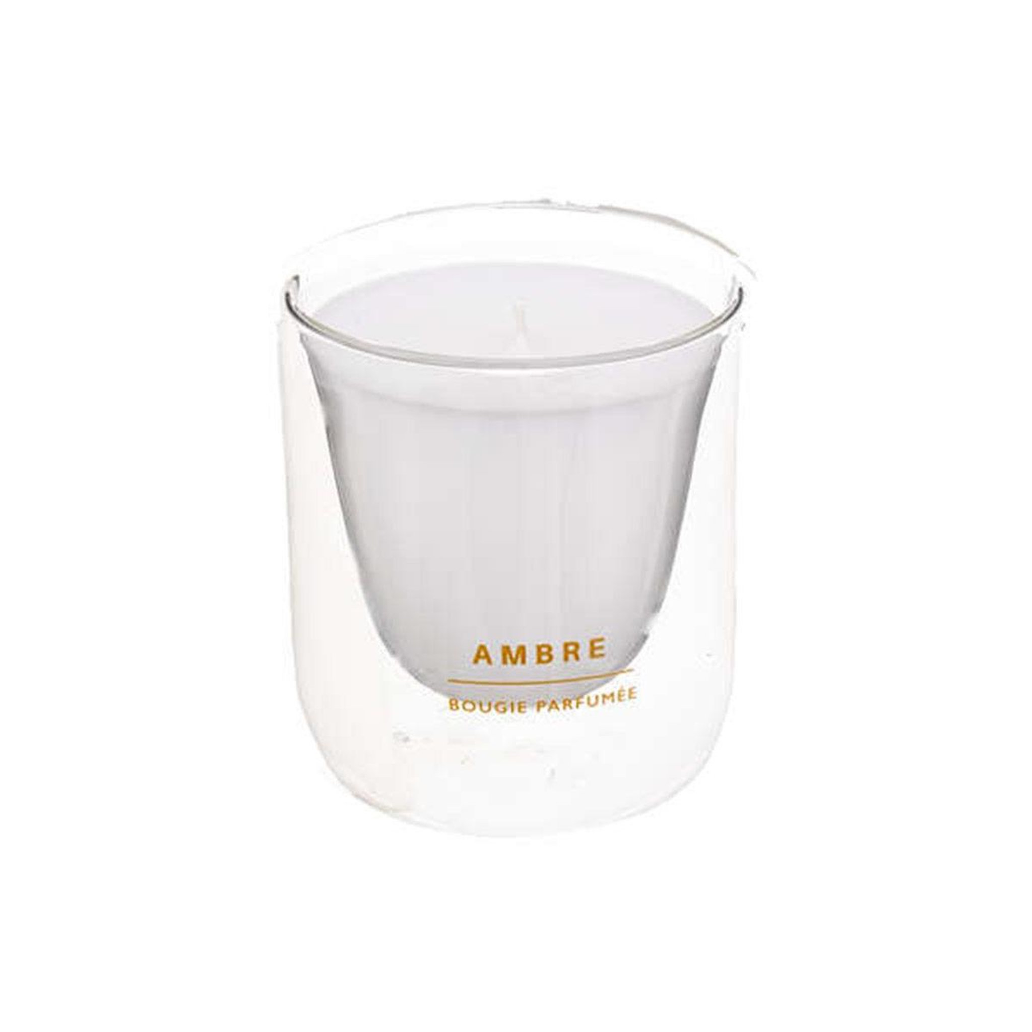 COMPTOIR DE LA BOUGIE Bougie parfumée en verre  ilan  130g ambre