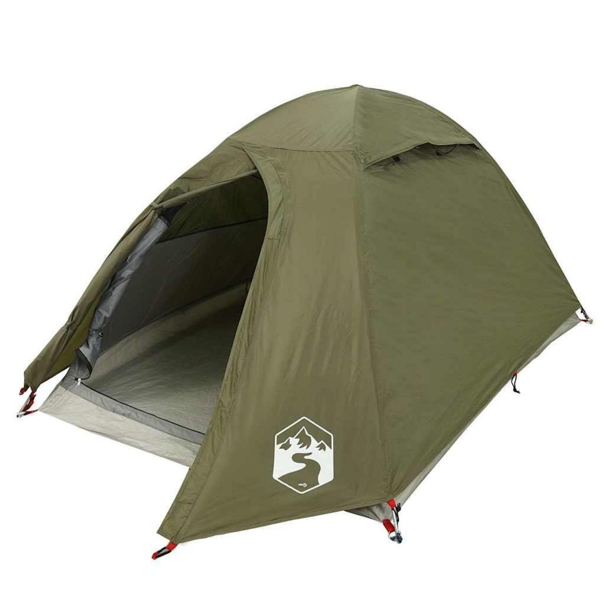 VIDAXL Tente de camping a dome 2 personnes vert olive impermeable