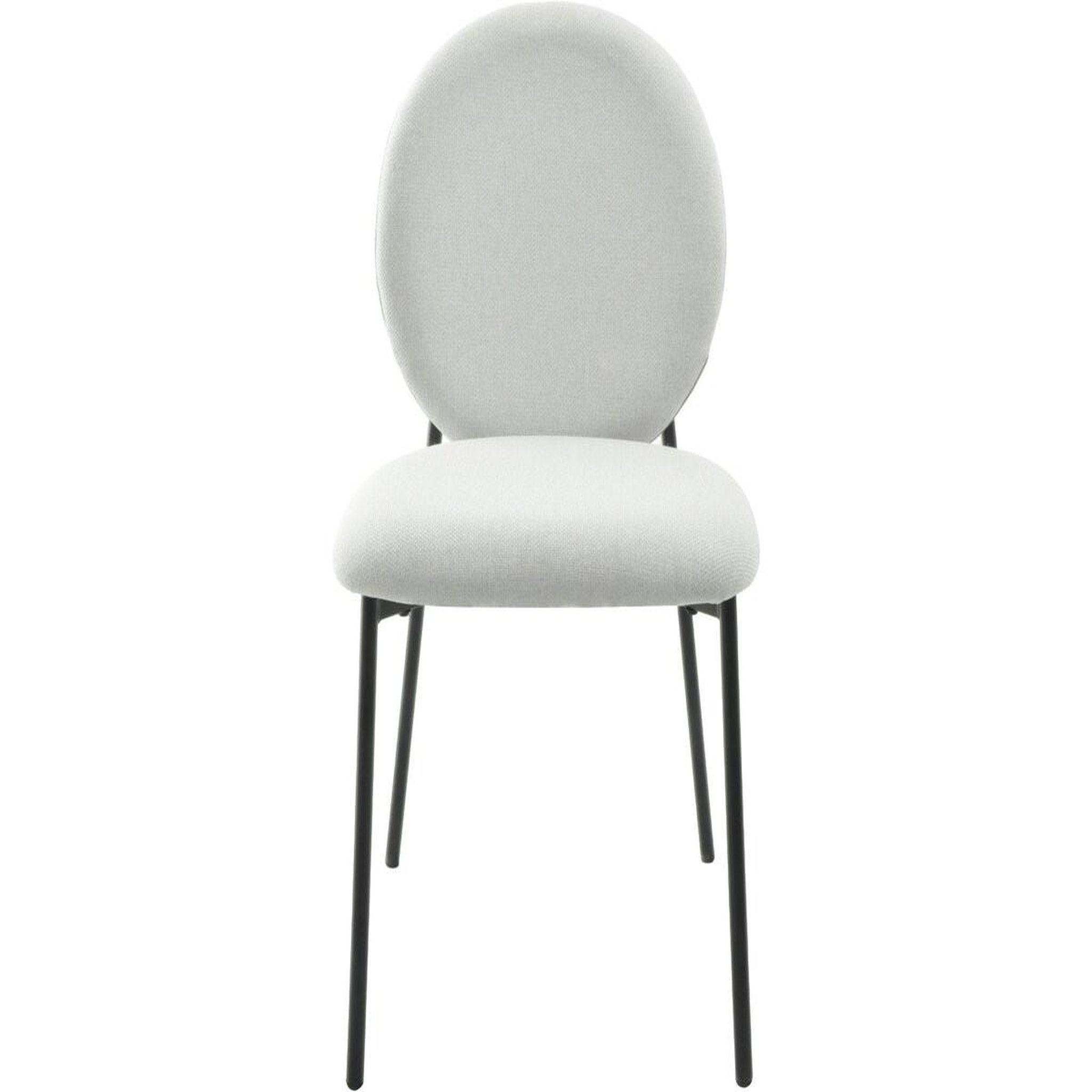 Voir la diapositive 4 : Habitat et Jardin Lot de 2 chaises de salle à manger en métal  perla  - gris clair