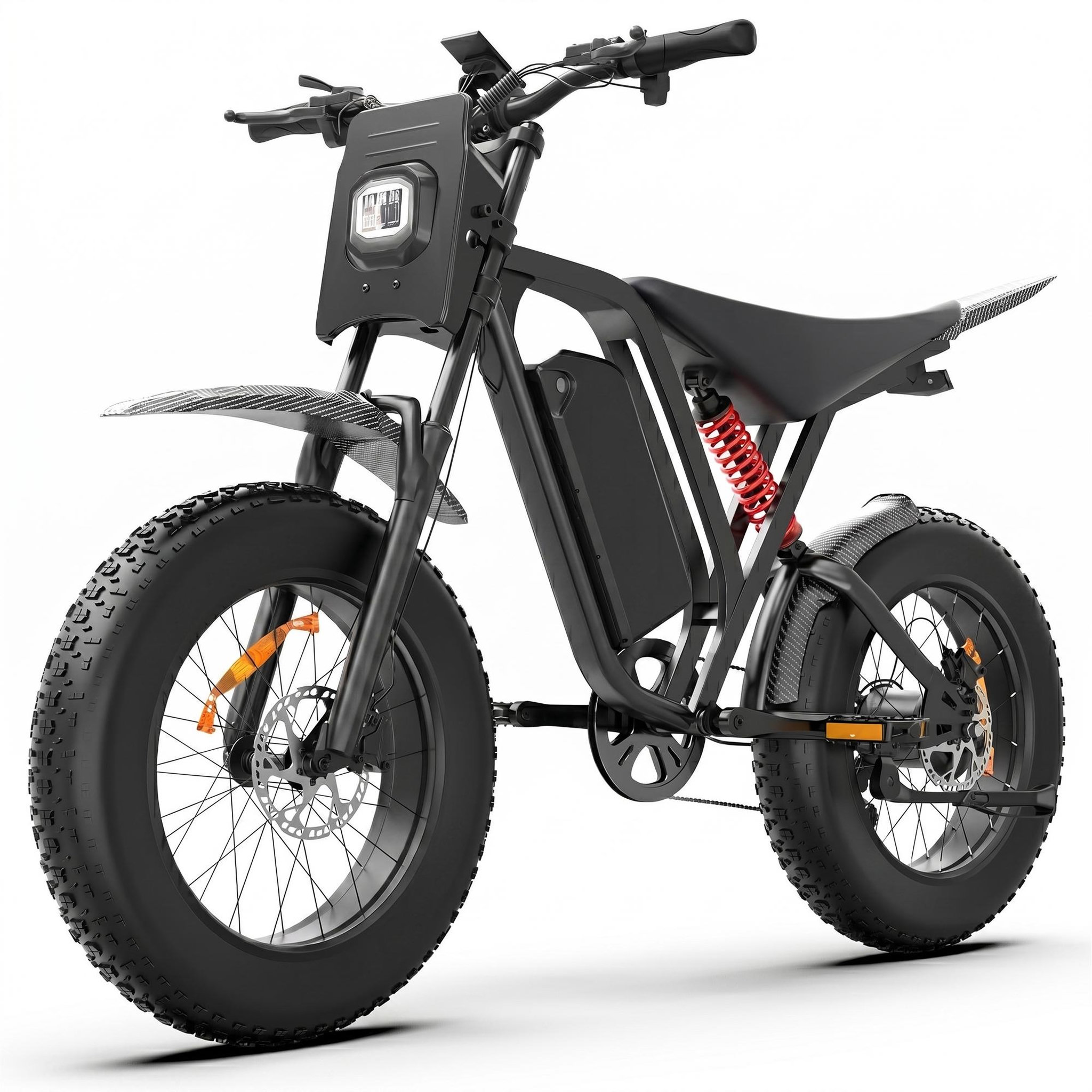 BLUVALL Vélo électrique bluvall r700 fat bike, batterie amovible 52 v 25 ah, 20 pouces, noir