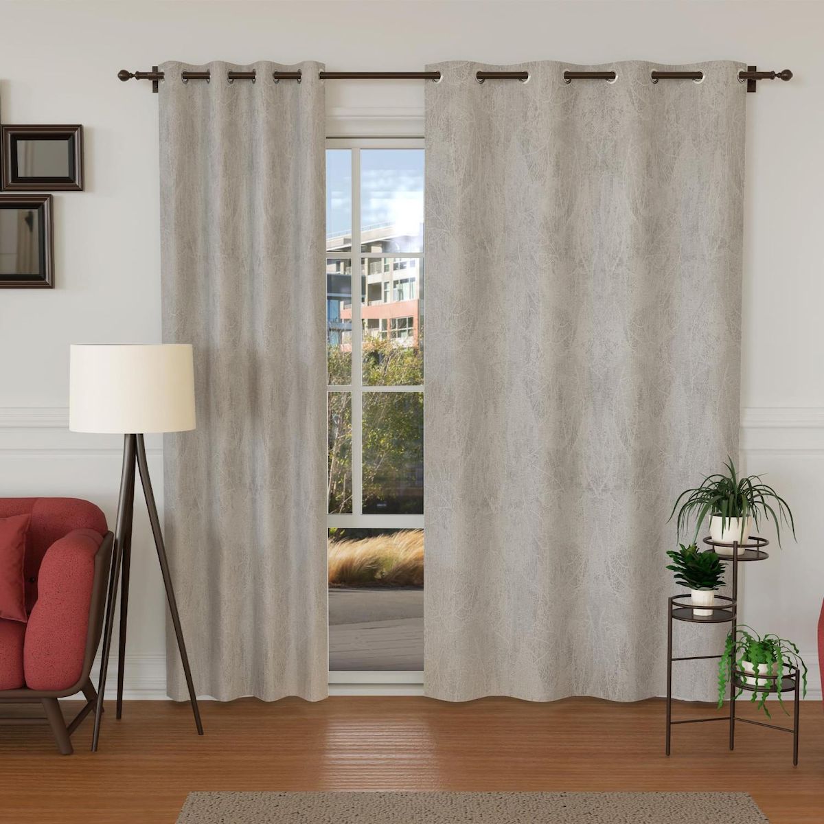 SOLEIL D'OCRE Rideau occultant à oeillets EMILIEN, par Soleil d'Ocre