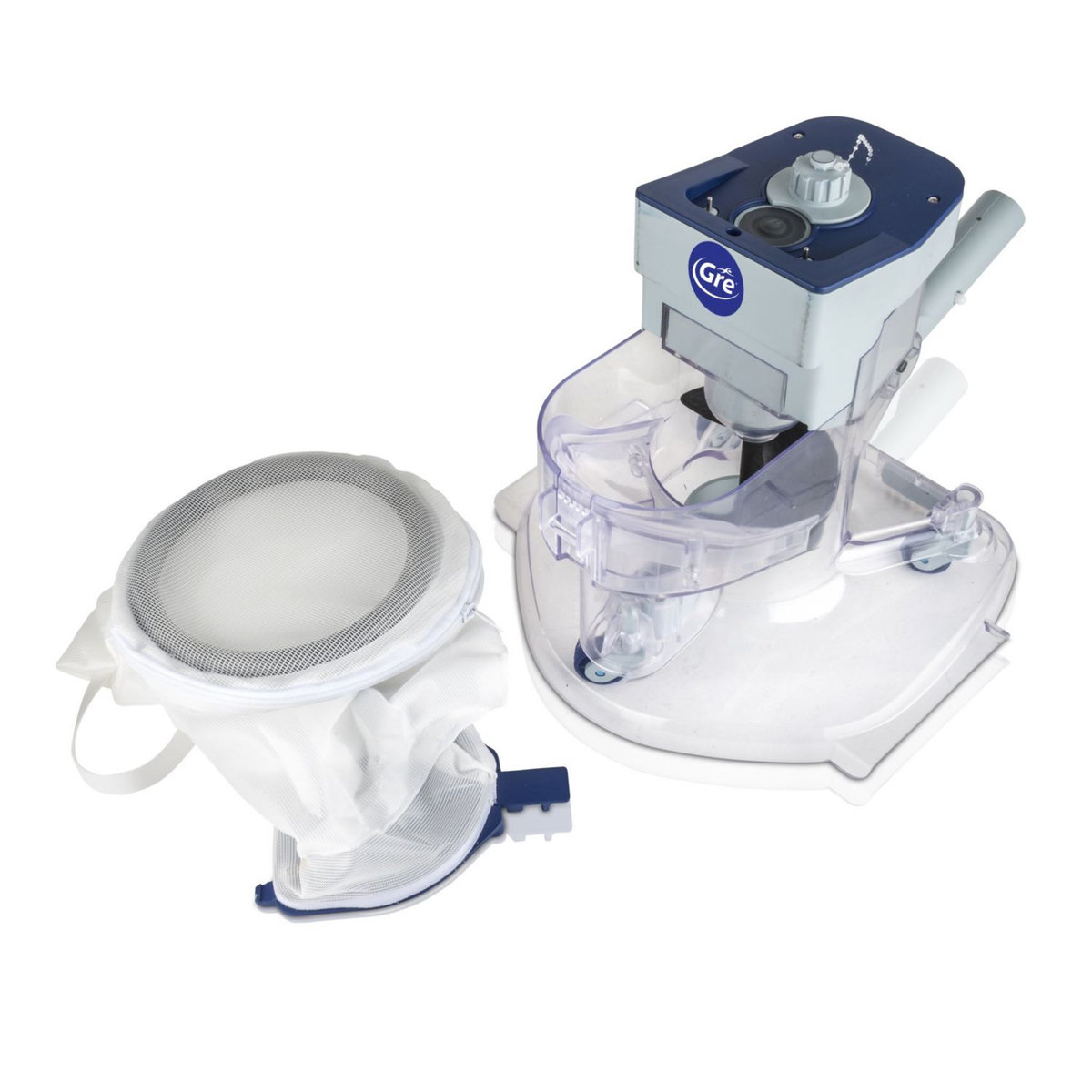 GRE Ramasse-feuille à batterie pour piscine - 12cm à 3m max