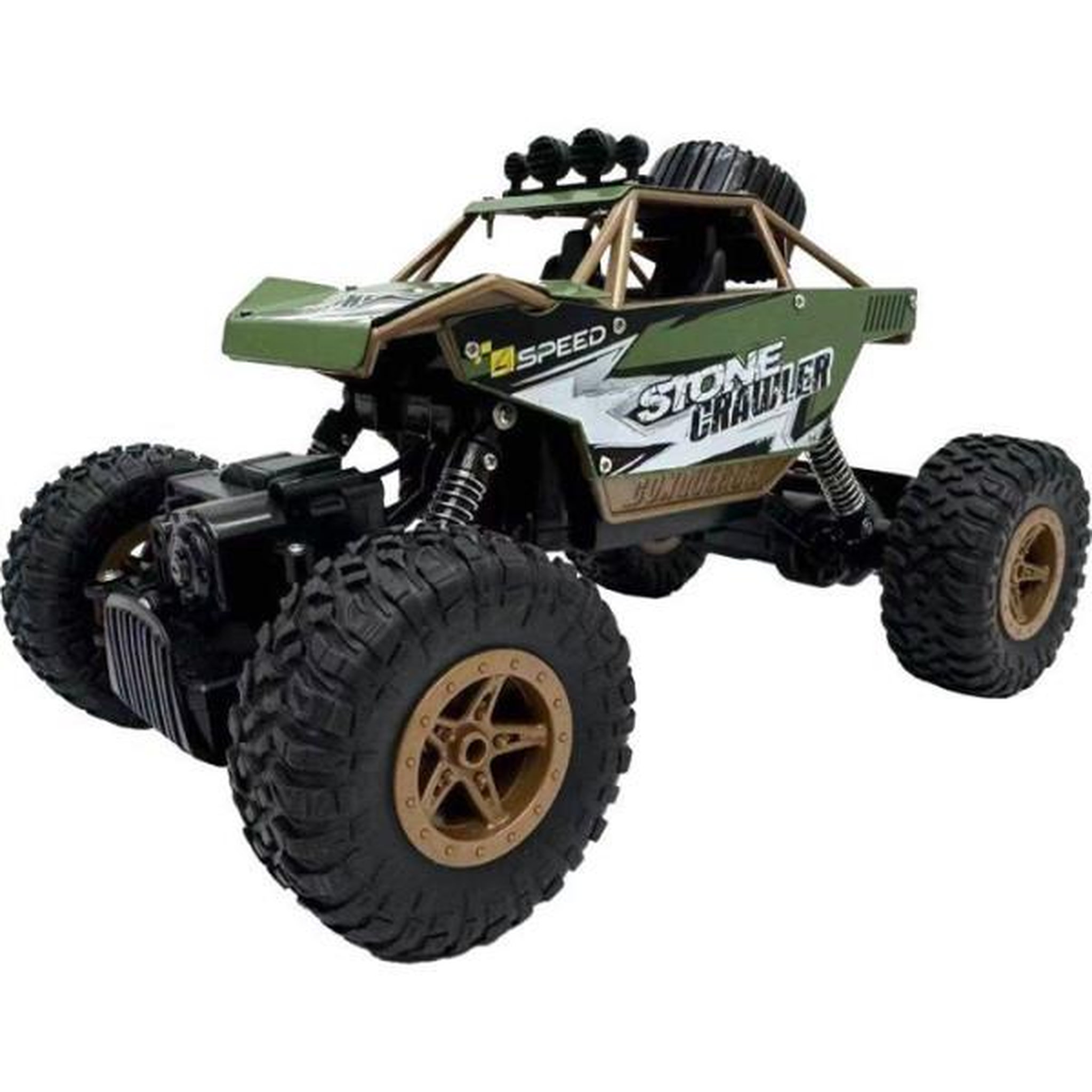 SILVERLIT Voiture télécommandée tout-terrain - SILVERLIT - EXOST Stone Crawler 1:18 - 10 km/h - Effets lumineux - Batterie incluse