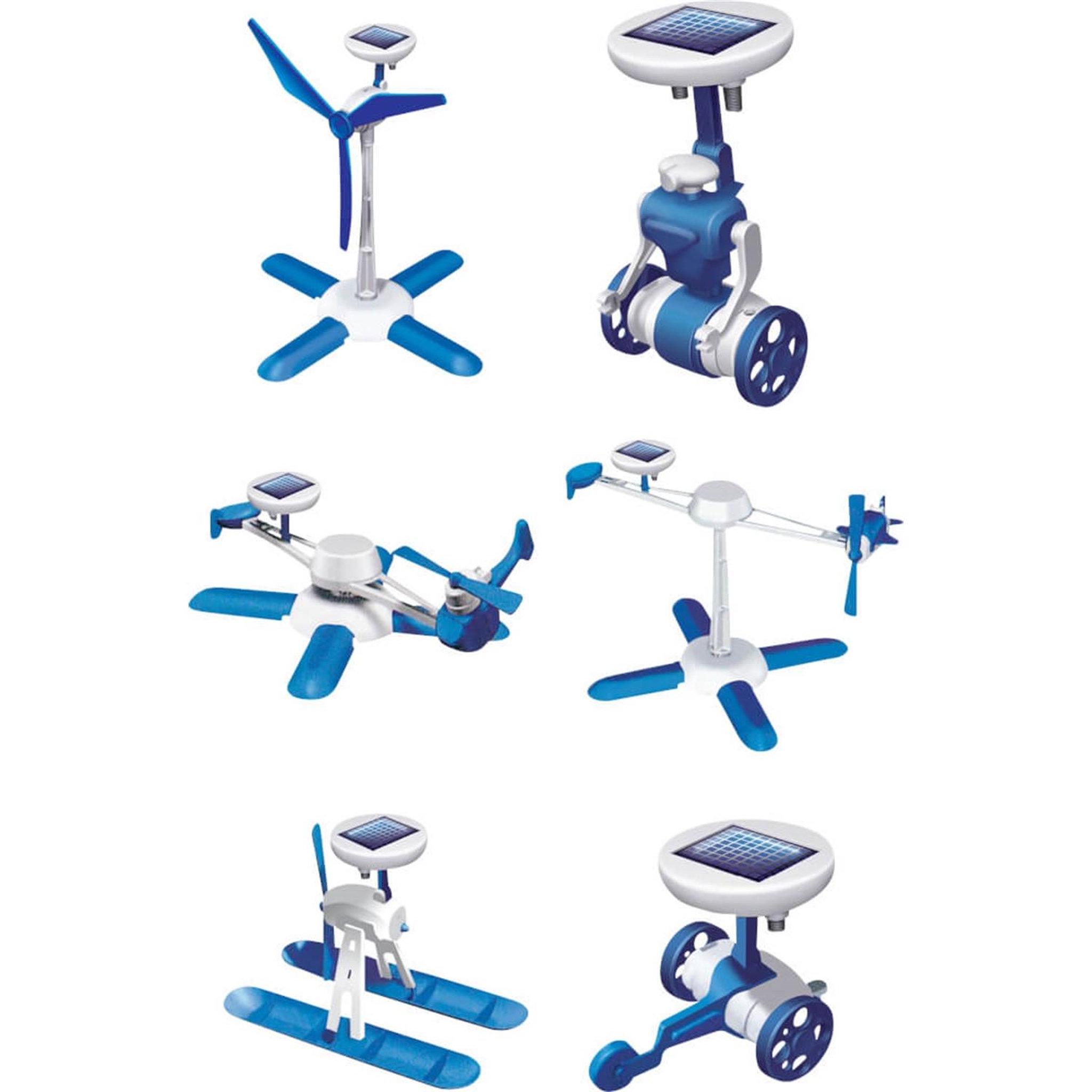 Voir la diapositive 2 : HUAJIA Kit de construction de robot solaire 6 en 1