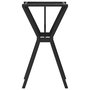 Voir la diapositive 5 : VIDAXL Pieds de table a manger cadre en Y 50x40x73 cm acier