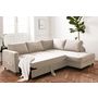 Voir la diapositive 3 : LISA DESIGN Anna - canapé d'angle droit - 5 places - convertible - en velours