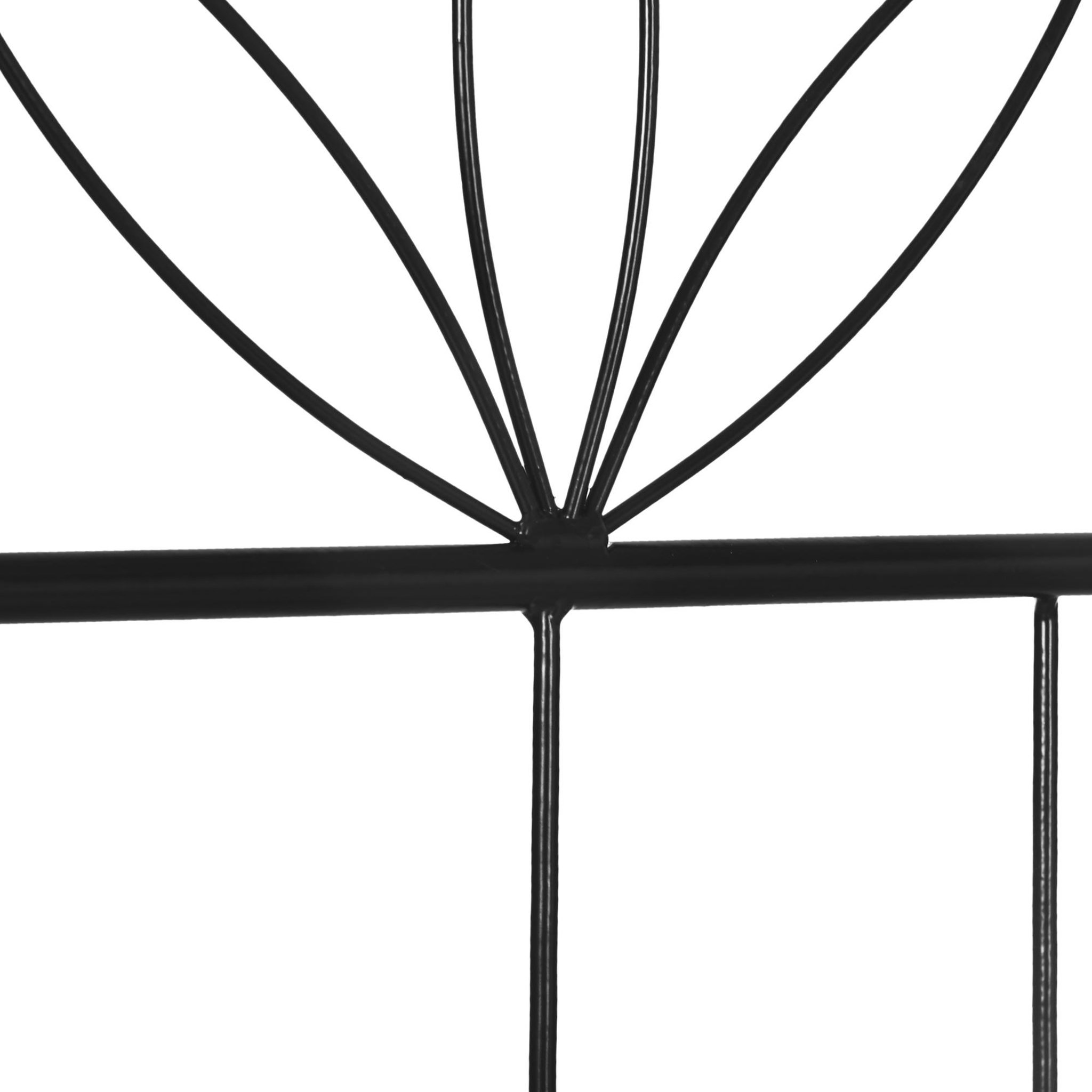 Voir la diapositive 5 : OUTSUNNY Treillis de jardin lot de 2 supports pour plantes grimpantes - dim. 51L x 152H cm - métal époxy noir