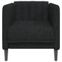 Voir la diapositive 4 : VIDAXL Fauteuil noir tissu