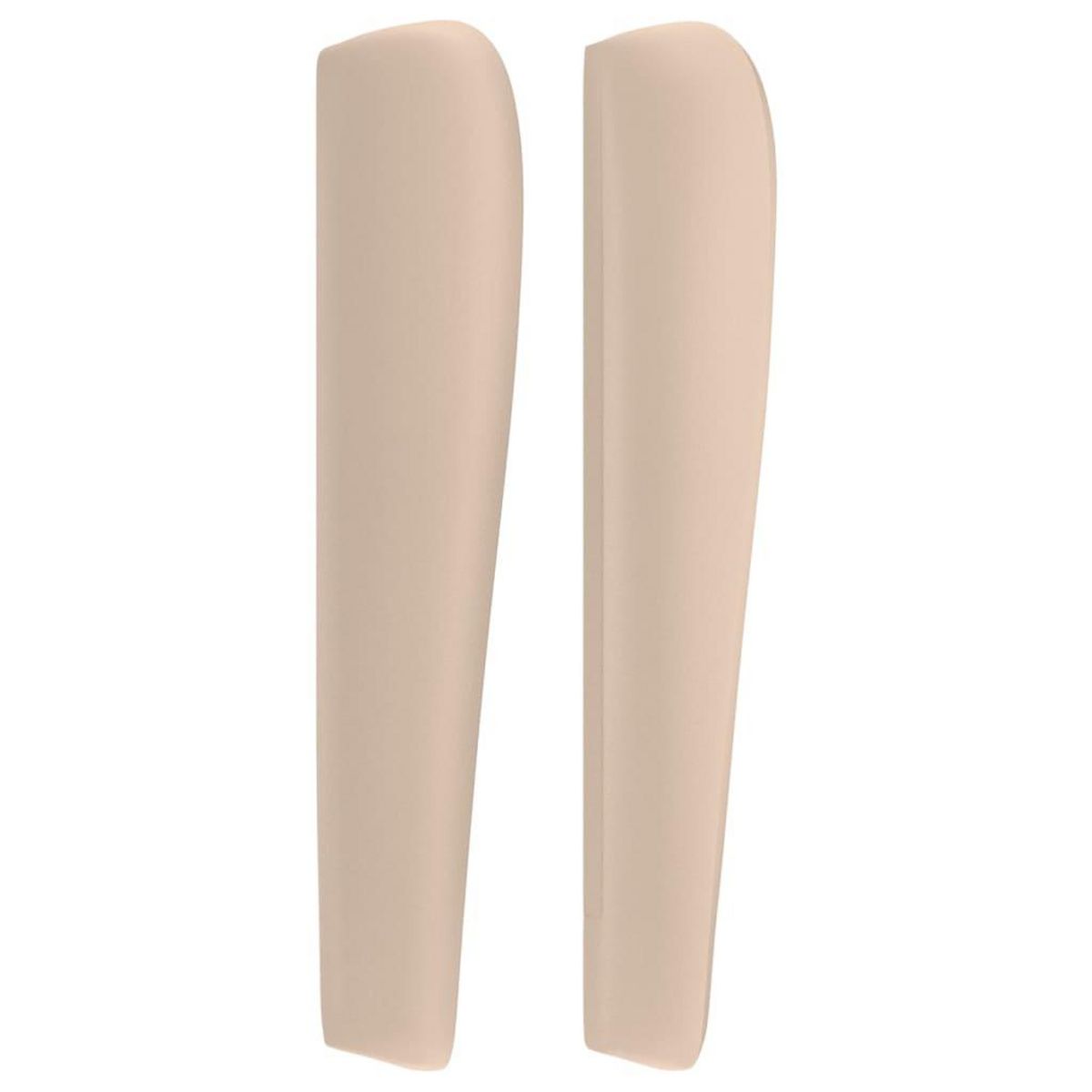 VIDAXL Tete de lit avec oreilles Cappuccino 103x23x118/128 cm